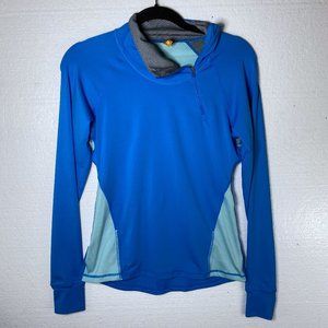 Lucy Activewear XS Blue Athletic Half Zip Pullover